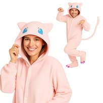 Piżama Onesie Kigurumi Kostium Przebranie Pokemon Mew S: 145 - 155cm