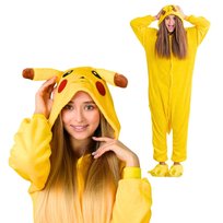 Piżama Onesie Kigurumi Kostium Przebranie Pokemon Pikachu S: 145-155cm