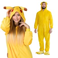 Piżama Onesie Kigurumi Kostium Przebranie Pokemon Pikachu XL: 175-185cm