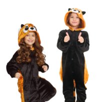 Piżama Onesie Kigurumi Kostium Przebranie Ruda Panda Dzieci 115 - 125Cm