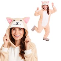 Piżama Onesie Kigurumi Kostium Przebranie Shiba Inu XL: 175 - 185cm