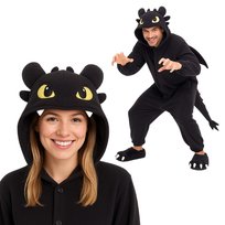 Piżama Onesie Kigurumi Kostium Przebranie Szczerbatek XL: 175 - 185cm