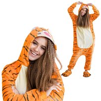 Piżama Onesie Kigurumi Kostium Przebranie Tygrysek S: 145-155cm