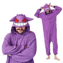 Piżama Onesie Kigurumi Przebranie Pokemon Gengar XXL: 185 - 195cm