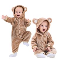 Piżama Onesie Kostium Przebranie Śpiochy Brązowy Miś Niemowlę 120: 95-105 cm