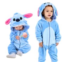 Piżama Onesie Kostium Przebranie Śpiochy Disney Stitch Niemowlę 100: 85-90 cm