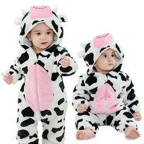 Piżama Onesie Kostium Przebranie Śpiochy Krówka Niemowlę 120: 95-105 cm