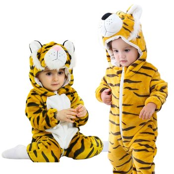 Piżama Onesie Kostium Przebranie Śpiochy Tygrysek Niemowlę 110: 90-95 cm - nerd hunters