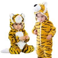 Piżama Onesie Kostium Przebranie Śpiochy Tygrysek Niemowlę 70: 50-65 cm