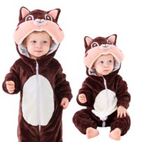 Piżama Onesie Kostium Przebranie Śpiochy Wiewiórka Niemowlę 100: 85-90 cm