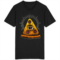 Pizza Illuminati Koszulka Piramida Oko Opatrzności