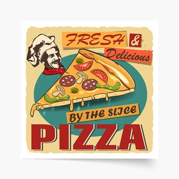 Pizza Plakat Premium 80x80cm - Empik Foto
