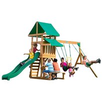Plac zabaw BACKYARD DISCOVERY Belmont drewniany, 6w1