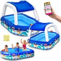 PLAC ZABAW BASEN DLA DZIECI Z DASZKIEM UV BESTWAY OGRODOWY DMUCHANY PREZENT + EBOOK-3