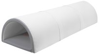 Plac Zabaw Piankowy Tunel 3-Częściowy I-Tunel Z Pianki (Kolor: Biały,Szary/Biały)