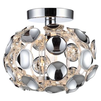 Plafon LAMPA sufitowa FERRARA LP-17060/1C Light Prestige owalna OPRAWA glamour chrom - Light Prestige