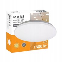Plafon okrągły biały LED MARS 24W 1680lm 4000K neutralna biel czujnik ruchu IP20 LED-POL ORO26020