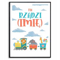 Plakat 120x60cm Dla Dziecka TU RZĄDZI Imię Twoje Zdjęcia Twój Tekst KREATOR