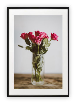 Plakat 13x18 cm Wazon Kwiaty Róże WZORY - Printonia