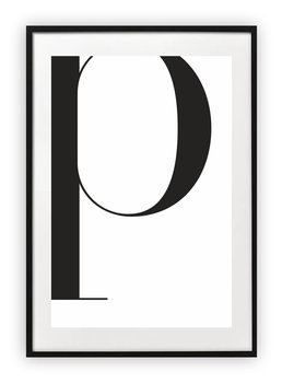 Plakat 15x21 cm Litera P typografia WZORY - Printonia