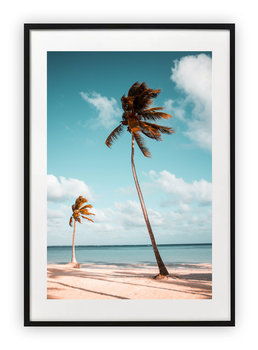 Plakat 15x21 cm Palmy Wakacje Woda Plaża WZORY - Printonia