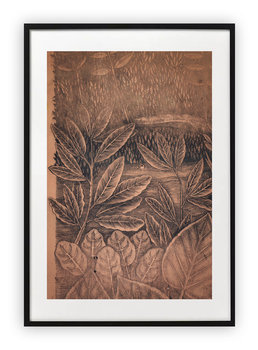 Plakat 15x21 cm Rysunek Rycina Rośliny WZORY - Printonia