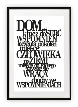 Plakat 40x50 cm Dom klucz do serc WZORY - Printonia