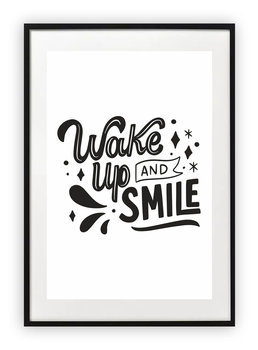 Plakat 40x50 cm Wake up and smile WZORY - Printonia
