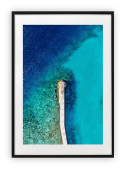 Plakat 40x50 cm Woda Ocean Ląd WZORY - Printonia