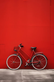 Plakat 40x60cm Czerwony Rower - Zakito Posters