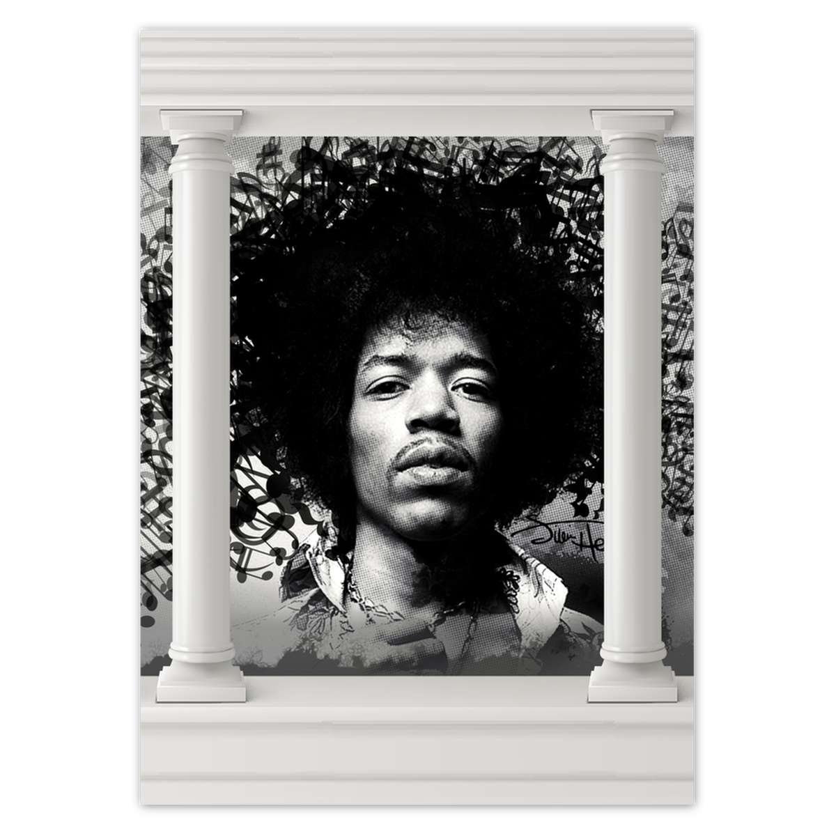 Plakat 50x70 Jimmy Hendrix Z Nutami - ZeSmakiem | Sklep EMPIK.COM