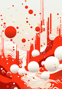 Plakat 68x98cm Krwiście Czerwone Wibracje - Zakito Posters