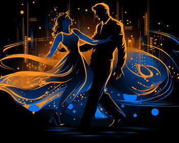 Plakat 76x60,5cm Taniec w Świetle Nocnej Aury - Zakito Posters