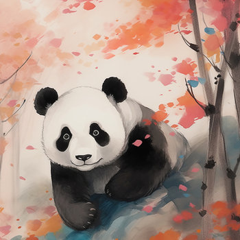Plakat 80x80cm Panda wśród Klonów - Zakito Posters