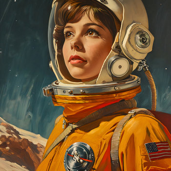 Plakat 80x80cm Pionierka Kosmosu - Zakito Posters