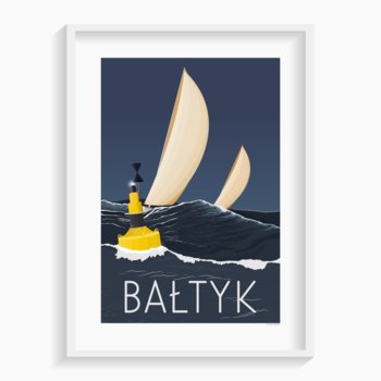 Plakat A. W. WIĘCKIEWICZ, Bałtyk 61x91 cm - A. W. WIĘCKIEWICZ