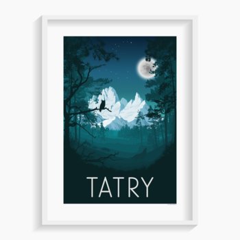 Plakat A. W. WIĘCKIEWICZ, Tatry 40x50 cm - A. W. WIĘCKIEWICZ