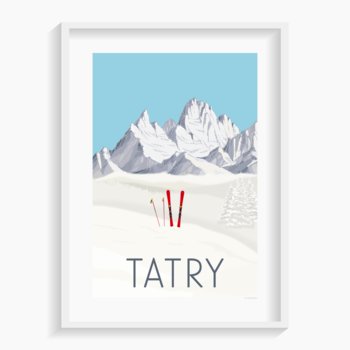 Plakat A. W. WIĘCKIEWICZ, Tatry 40x50 cm - A. W. WIĘCKIEWICZ