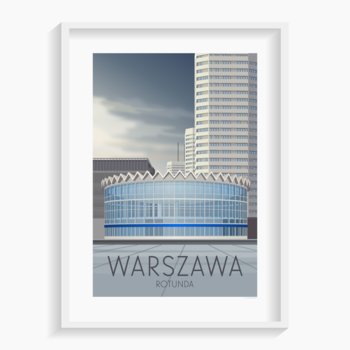 Plakat A. W. WIĘCKIEWICZ, Warszawa 40x50 cm - A. W. WIĘCKIEWICZ