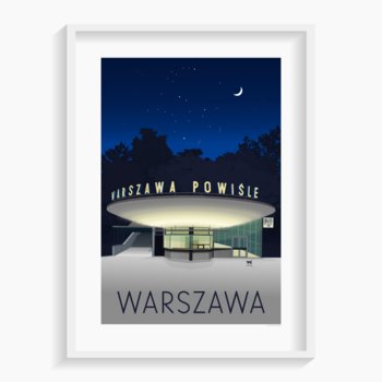 Plakat A. W. WIĘCKIEWICZ, Warszawa 40x50 cm - A. W. WIĘCKIEWICZ