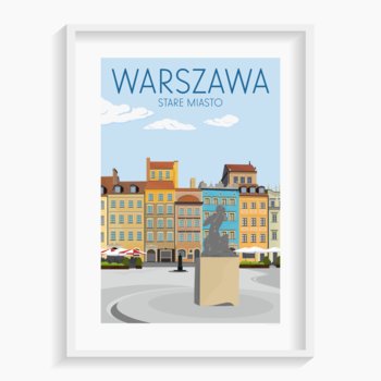 Plakat A. W. WIĘCKIEWICZ, Warszawa 50x70 cm - A. W. WIĘCKIEWICZ