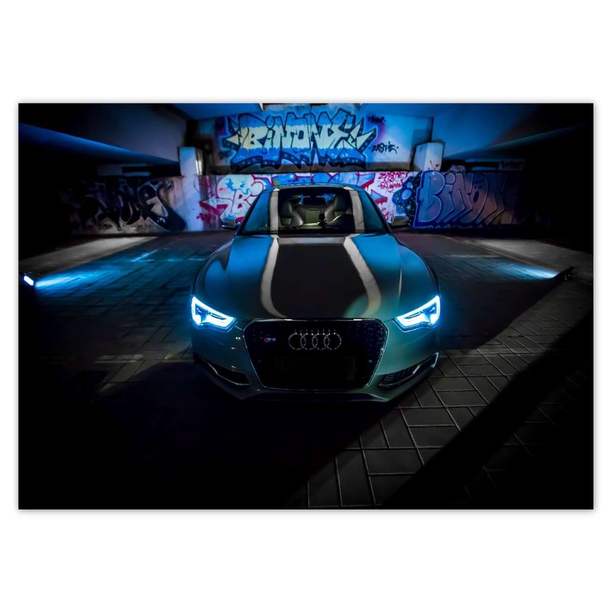 Plakat A0 POZIOM Niebieski Audi - ZeSmakiem | Sklep EMPIK.COM