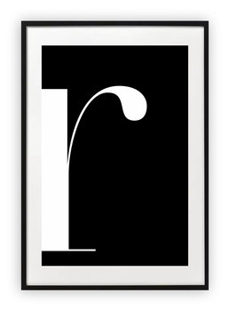 Plakat A3 30x42 cm R literka typografia WZORY - Printonia