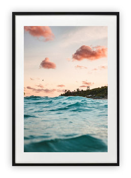 Plakat A3 30x42 cm Woda Ocean Chmury WZORY - Printonia