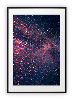 Plakat A4 21x30 cm  Abrstrakcja Kule Fiolet WZORY - Printonia
