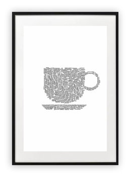 Plakat A4 21x30 cm  Filiżanka kawy herbaty WZORY - Printonia