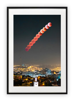 Plakat A4 21x30 cm  Księżyc Fazy WZORY - Printonia