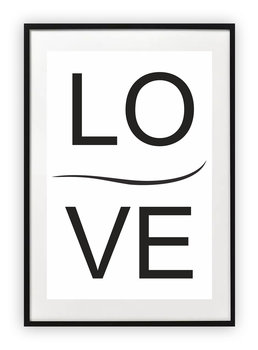 Plakat A4 21x30 cm  LoVe miłość WZORY - Printonia