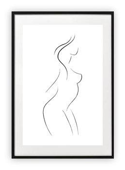 Plakat A4 21x30 cm  Rysunek Sztuka Kobieta WZORY - Printonia