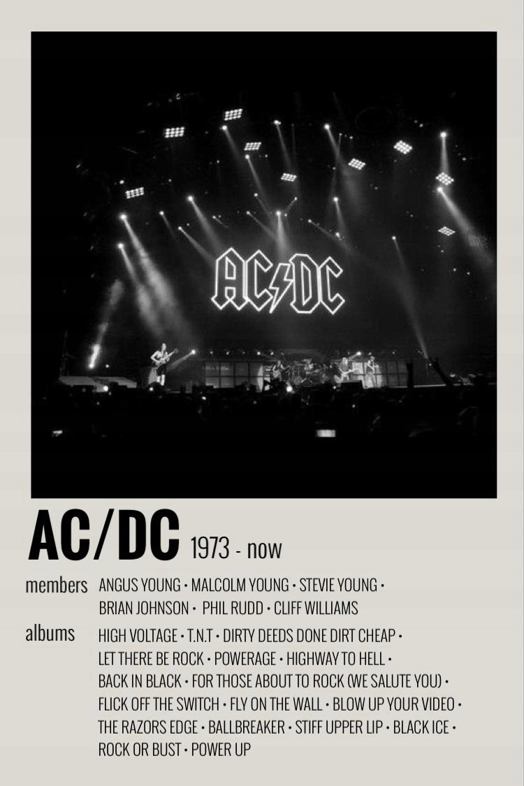 Plakat AC/DC ACDC ROCK Retro Vintage 90x60 cm#3 - Atram | Sklep EMPIK.COM